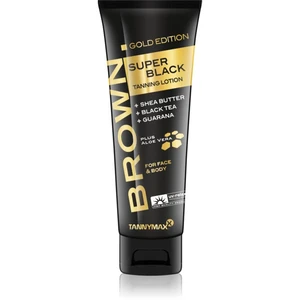 Tannymaxx Brown Super Black Gold Edition opaľovací krém do solária pre podporu opálenia 125 ml