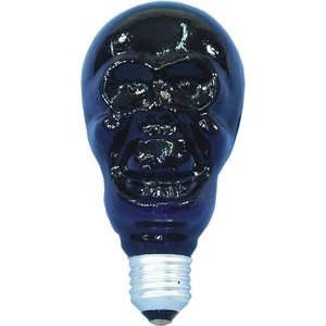 UV žárovka s černým světlem Omnilux, ve tvaru lebky, 230 V, 75 W, E27, 80 mm