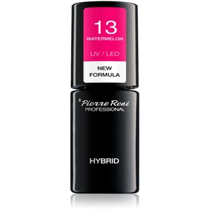 Pierre René Nails Hybrid gelový lak na nehty s použitím UV/LED lampy odstín No. 13 Watermelon 6 ml