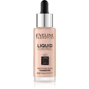 Eveline Cosmetics Liquid Control tekutý make-up s pipetou odstín 02 Rose Beige 32 ml