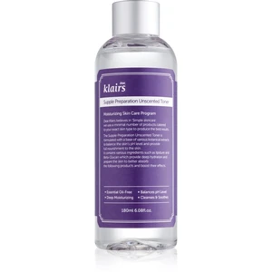 Klairs Supple Preparation Unscented Toner hydratačné tonikum vyrovnávajúce pH pleti bez parfumácie 180 ml