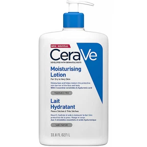 CeraVe Moisturizers hydratačné mlieko na telo a tvár pre suchú až veľmi suchú pokožku 1000 ml