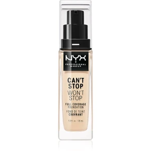 NYX Professional Makeup Can't Stop Won't Stop vysoce krycí make-up odstín 02 Alabaster 30 ml