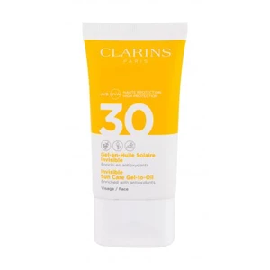 Clarins Invisible Sun Care Gel-to-Oil opaľovací fluid na tvár SPF 30 50 ml