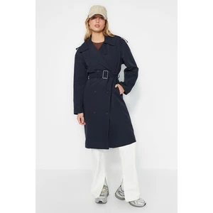 Trendyol Trench Coat - Dark blue - Basic