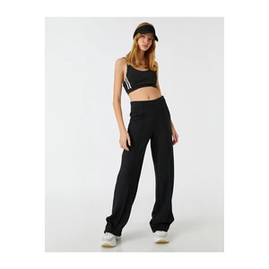 Koton Wide Leg Sweatpants Ribbed Bottoms.