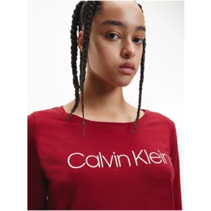 Červené dámské pyžamo Calvin Klein Underwear - Dámské