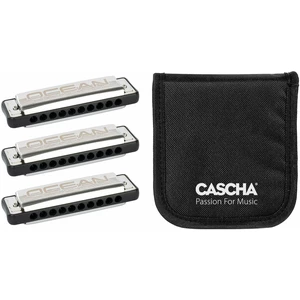 Cascha HH 2346 Ocean Rock Pack 3 BK Diatonikus szájharmonika