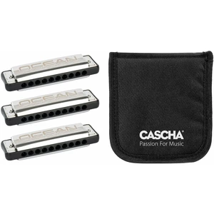 Cascha HH 2346 Ocean Rock Pack 3 BK Diatonická ústna harmonika