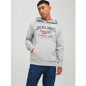 Light Grey Mens Sweatshirt Jack & Jones - Mens