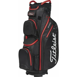 Titleist Cart 14 StaDry Black/Black/Red Bolsa de golf