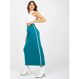 Sea midi sweatshirt skirt with tie