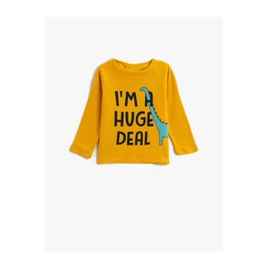 Koton T-Shirt - Yellow - Regular fit