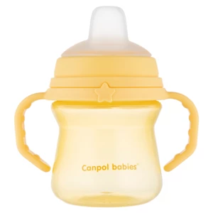canpol babies FirstCup 150 ml hrnček Yellow 6m+ 150 ml