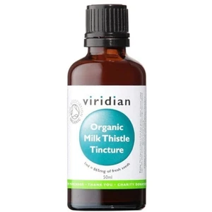 Viridian Milk Thistle Tincture Organic (Pestrec mariánsky tinktúra Bio) 50 ml