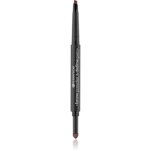 Essence Brow Powder & Define Pen precizní tužka na obočí odstín 02 Warm Dark Brown 0,4 g