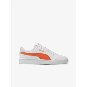 Orange-White Kids Sneakers Puma Shuffle Jr - Guys