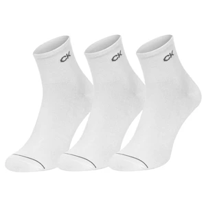 3PACK men's socks Calvin Klein ankle white (701218719 002)