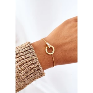 Chain Bracelet With Cubic Zirconia Gold