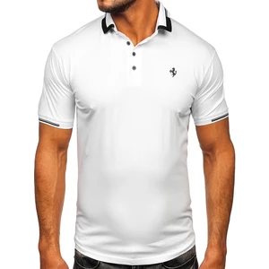 Tricou polo alb Bolf 192494