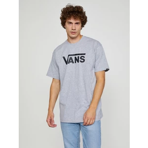 Grey Men's T-Shirt VANS Classic Athletic Heathe - Men's