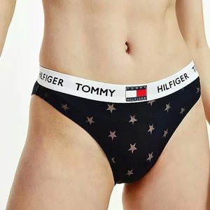 TOMMY HILFIGER Tmavomodré nohavičky Bikini Burnout Tommy 85 – XS