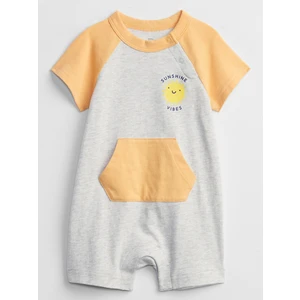 Barevný klučičí baby overal shorty one-piece GAP