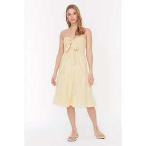 Trendyol Yellow Petit Collar Detailed Dress