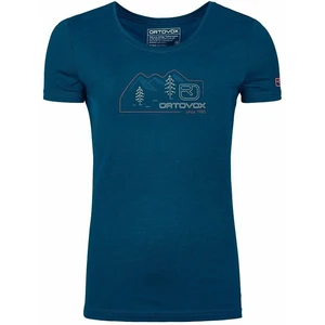 Ortovox Maglietta outdoor 140 Cool Vintage Badge T-Shirt W Petrol Blue XS