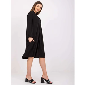 Black loose dress with Rimini pockets