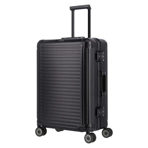 Travelite Hliníkový cestovní kufr Next 4w M Black69 l