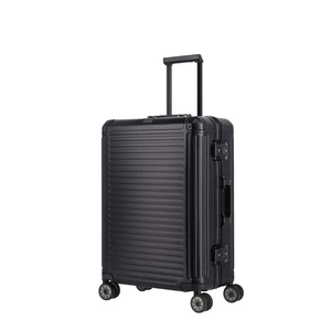 Travelite Hliníkový cestovní kufr Next 4w M Black69 l