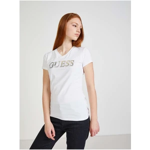 White Women's T-Shirt Guess - Women