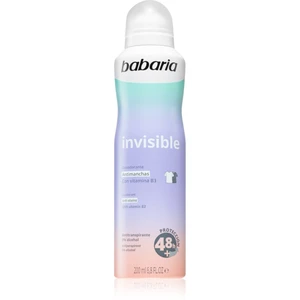 Babaria Deodorant Invisible antiperspirant v spreji proti bielym a žltým škvrnám 200 ml