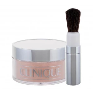 Clinique Blended Face Powder And Brush 35 g púder pre ženy poškodená krabička 04 Transparency