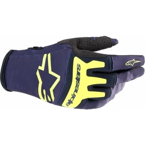 Alpinestars Techstar Gloves Night Navy/Yellow Fluorescent S Guantes de moto