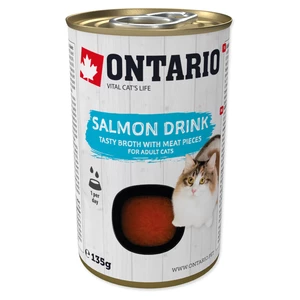 Nápoj Ontario Cat Drink Salmon 135g