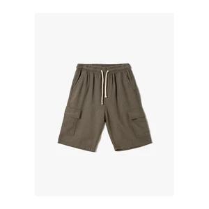 Koton Linen Blend Cargo Shorts