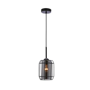 Czarna lampa wisząca ø 15 cm Jonera – Candellux Lighting