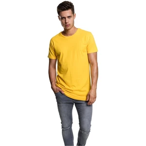 Tvarované dlouhé tričko chromově žluté