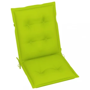 Skládací zahradní židle s poduškami teak / látka Dekorhome Světle zelená,Skládací zahradní židle s poduškami teak / látka Dekorhome Světle zelená