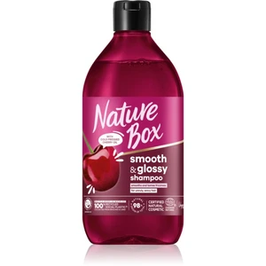 Nature Box Cherry uhlazující šampon pro nepoddajné a krepatějící se vlasy 385 ml