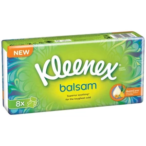 Kleenex Balsam BalmCare papierové vreckovky 8x9 ks