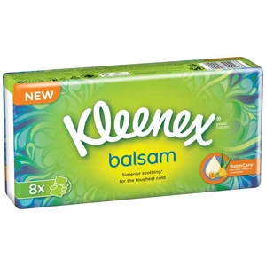 Kleenex Balsam BalmCare papírové kapesníky 8x9 ks