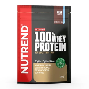 Práškový koncentrát Nutrend 100% WHEY Protein 400g  bílá čokoláda-kokos