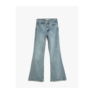 Koton Spanish Leg Denim Trousers Slim Fit Normal Waist - Victoria Jean