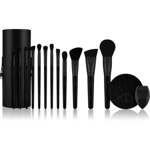 Luvia Cosmetics Prime Vegan Pro Black Edition sada štětců 12 ks