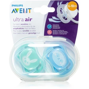 Philips Avent Soother Ultra Air 6-18 m dudlík Rabbit/Hedgehog 2 ks