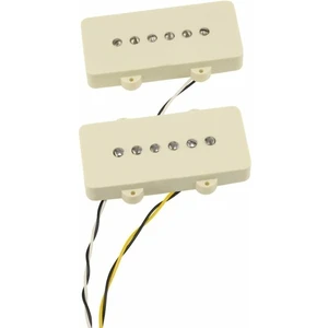 Fender Cunife/Cobalt Chrome Jazzmaster Pickup Set Vintage White