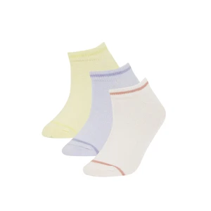 DEFACTO Girl 3-pack Cotton Booties Socks